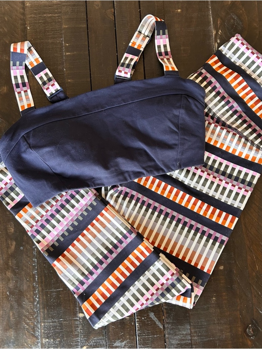 Prana Striped Sports Bra and Leggings Set